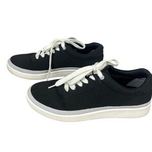 VIONIC Women's Galia Sneaker Shoe Knit Upper EVA Footbed Black Size 8 Comfort